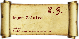 Meyer Zelmira névjegykártya